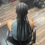 1 Layer Cornrows Straight Back