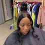 SLEEK PONYTAIL $35 EXTRA FOR NATURAL HAIR (HAIR NOT INCLUDED)