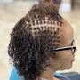 Natural hair braided