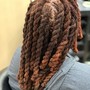 Natural hair braided