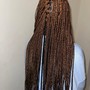 Small Knotless braids buttlength  + extra $20 for hair if you want me to provide hair only natural color