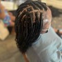 Cornrows In Front And Knotless In Back