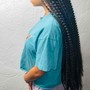 Goddess Box Braids Midback Length, Medium Size