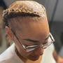 Feed in Cornrow ponytail