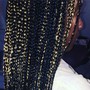 Goddess Box Braids Midback Length, Medium Size