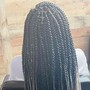 Knotless shorter than Midback length smedium