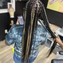 Large Knotless Box Braids