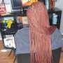 Large knotless, midback Braids