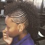 3-4 Feed In Braids