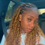 Free style cornrow braids