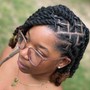 Large Box/knotless braids/faux locs/Crochet/Marley Twist