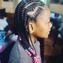 Kid's Box Braids w/ added hair