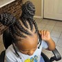 Kids medium box braids