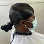 Braided Ponytail w/ Swoop Bang