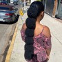 Sleek Bun/Braided Ponytail