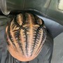 cornrows with design (full head)