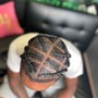 cornrows with design (full head)