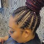 Stitch braid Ponytail (8-12 braids only)