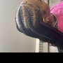 Front feed ins back Box Braids