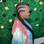 Tribal Braid in a Ponytail