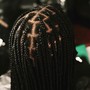 Med knotless Braids