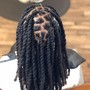 Instant locs on natural hair