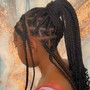 Heart Shaped Knotless Braids