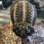 Simple braid down/ 2 strand scalp twist