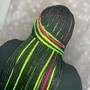 Skunk Patch /Custom color Added TO ANY SIZE BRAIDS