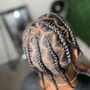 Half braids/half quickweave