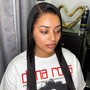 Traditional sew in with minimal leave out (no closure)