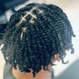 2 Strand Twist on loose natural hair