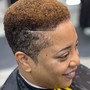 Women's big chop and haircut