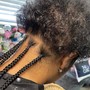 Medium Boho Braids ( Minimum Curly Pieces )) Hair not provided 1 pack needed