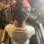 Kid’s individual braids w/ no hair added