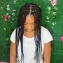 Baby’s ponytail with stitch braids &amp; beads (kids 6 &amp; under)