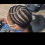 Natural Hair Cornrows medium