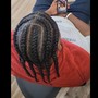 Boho knotless box braids ( Medium)