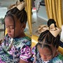 Jumbo braids up do