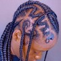 Men’s individual braids (no extension)