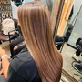 Relaxer retouch Semi Permanent Color