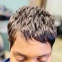 Women Relaxed Hair short Cut Shampoo and Style