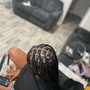 Large box braids mid back