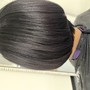 Virgin Relaxer and color(Demi)(highlights add an add 45.00)