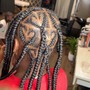 Large knotless Box braids