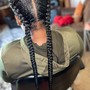 All down feed in cornrows