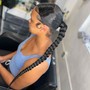 Large Knotless braids