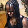 Small Knotless Box Braids