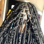 Medium knotless Braids Buttlength