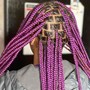 Medium knotless Braids Buttlength